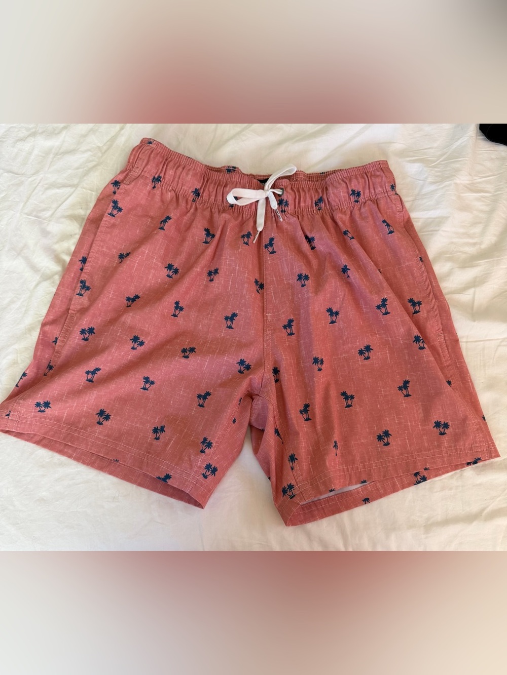 Swim & Surf Co. Men's Palm-Print Hybrid Shorts with Drawstring